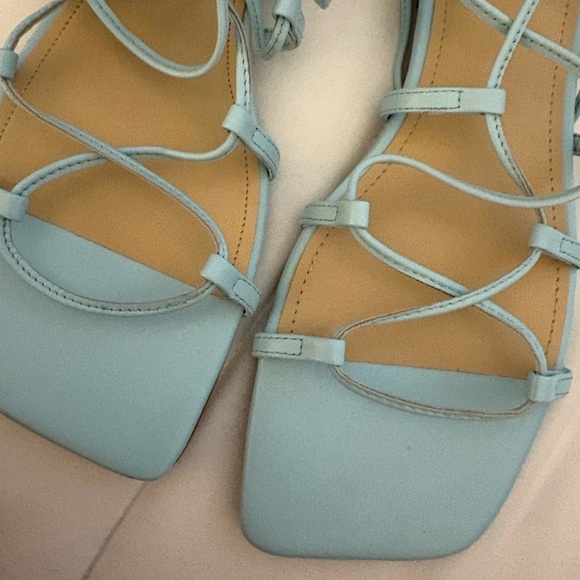 Marc Fisher Women's Mahalia Ghillie Lace Ankle Tie Sandals NWT - Picture 4 of 8